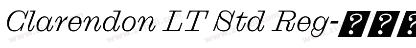 Clarendon LT Std Reg字体转换